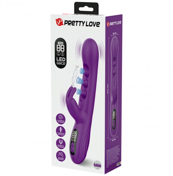 PRETTY LOVE - Sabien LED Display Vibration Thumping Massager (Chargeable - Purple) PRETTY LOVE - Sabien LED Display Vibration Thumping Massager (Chargeable - Purple)